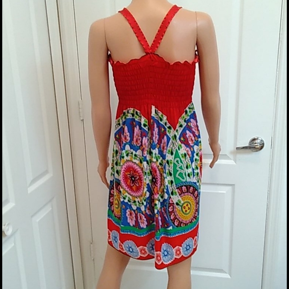 Colorful Sun Dress. Size M/L No Label - Picture 8 of 14